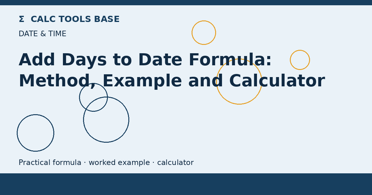 Add Days To Date Formula