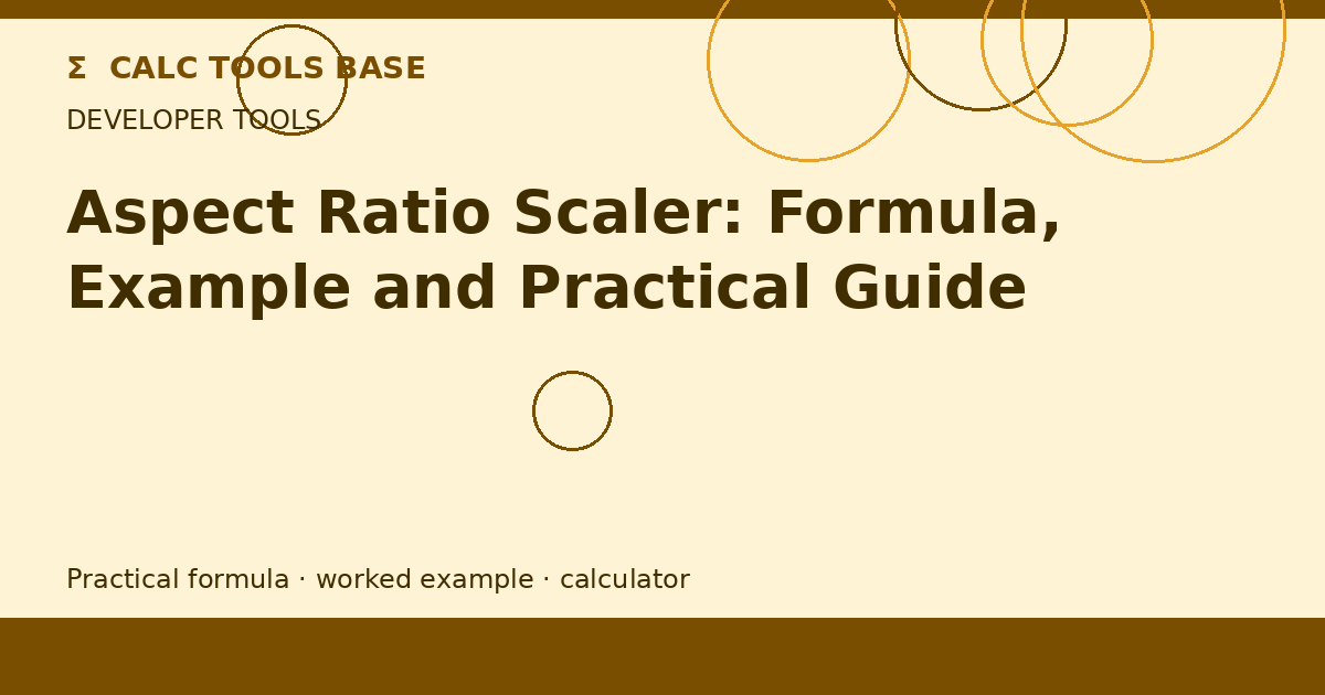 Aspect Ratio Scaler