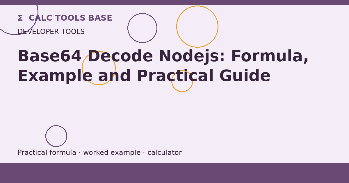 BASE64 Decode Nodejs