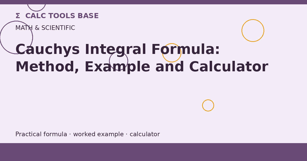 Cauchys Integral Formula