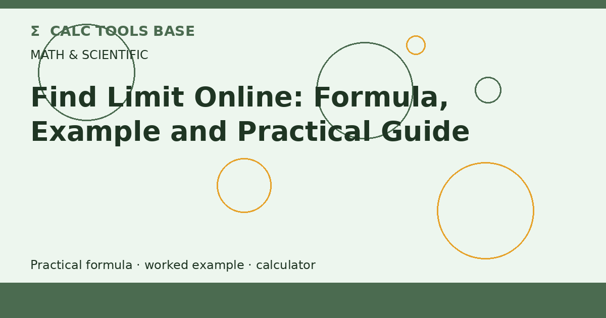 Find Limit Online