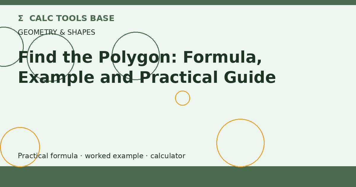 Find The Polygon