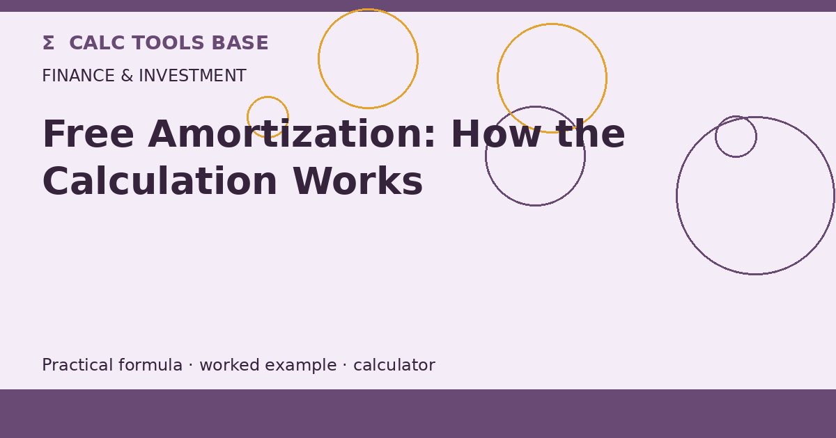 Free Amortization