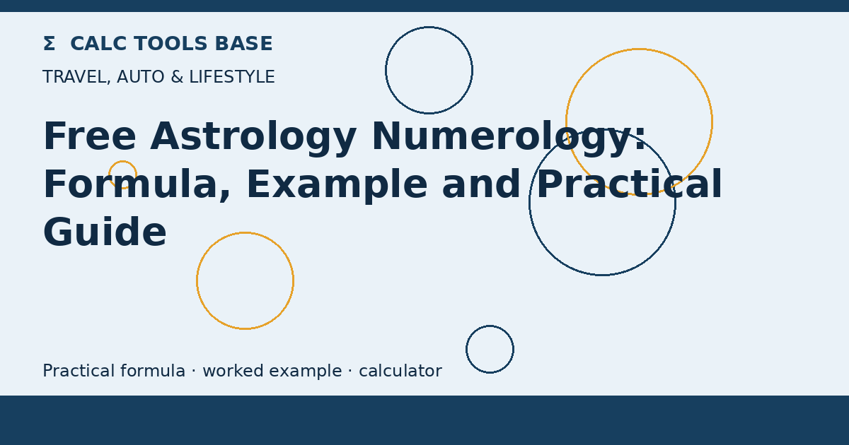 Free Astrology Numerology