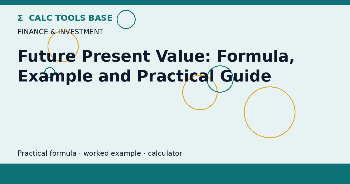 Future Present Value