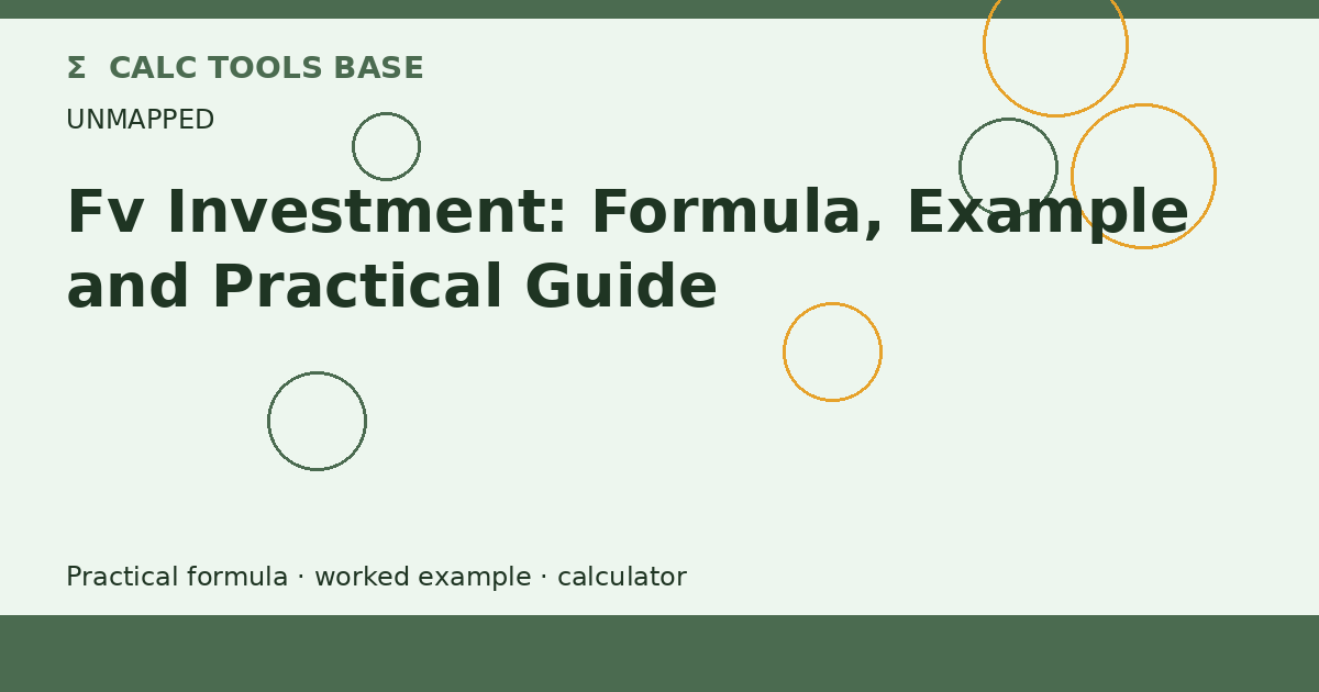 Fv Investment