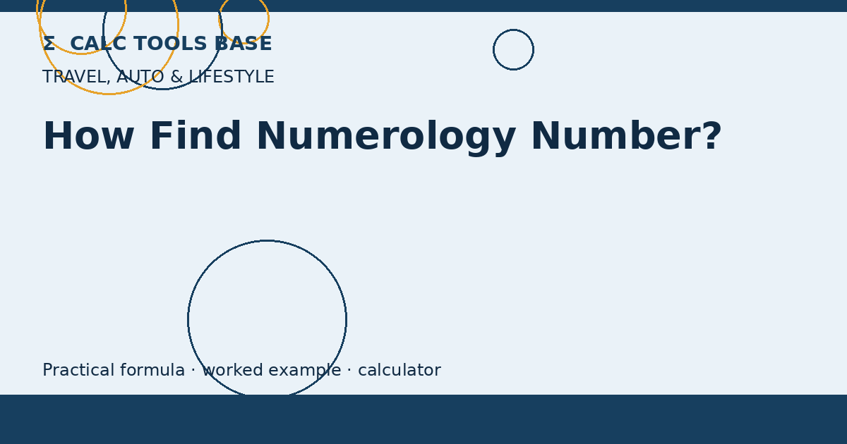 How Find Numerology Number?