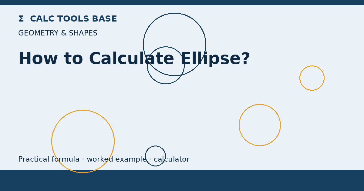 How To Calculate Ellipse?