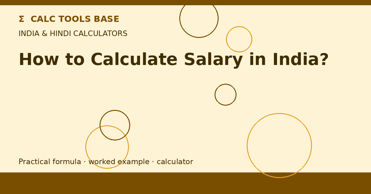 How To Calculate Salary In India?