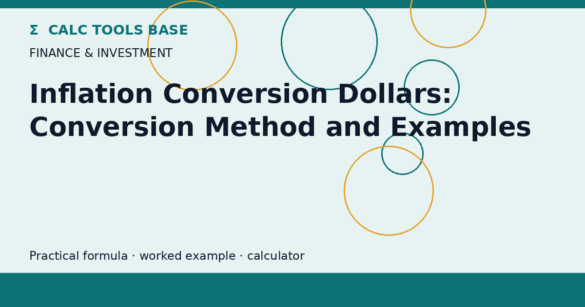 Inflation Conversion Dollars