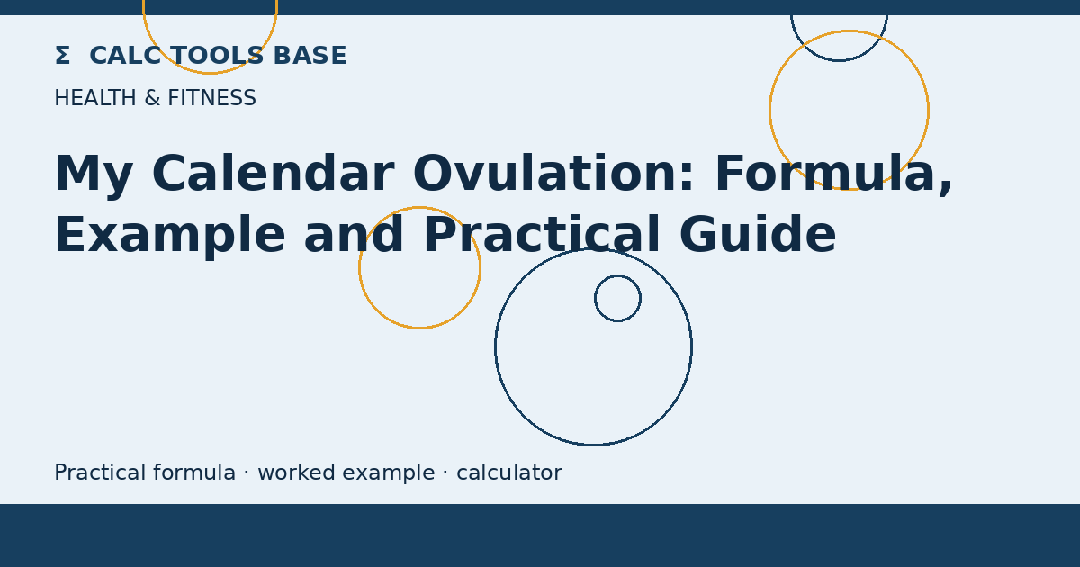 My Calendar Ovulation
