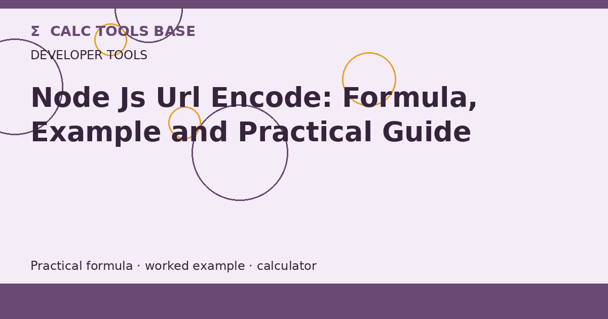 Node Js Url Encode